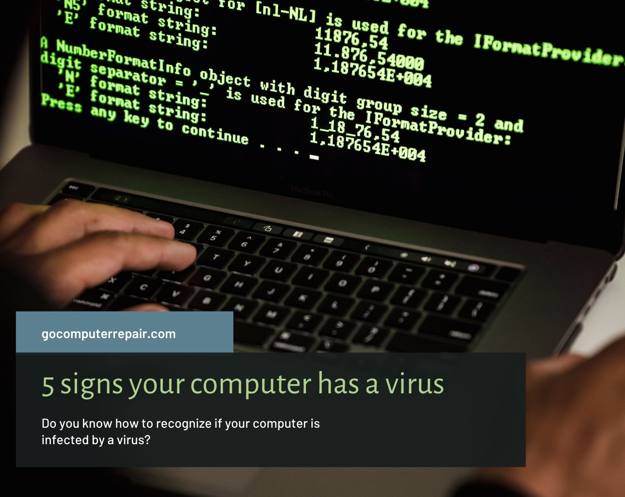 5 signs your computer has a virus