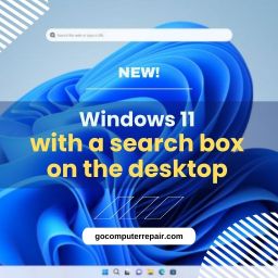 NEW! Windows 11 with a search box on the desktop
