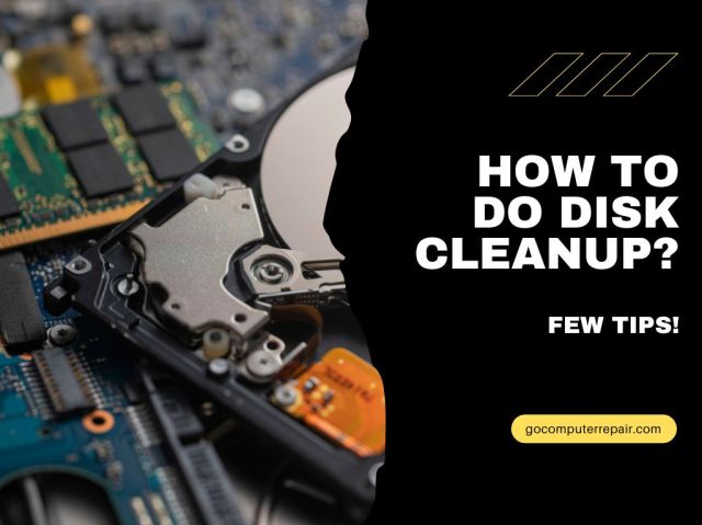 How to do disk cleanup